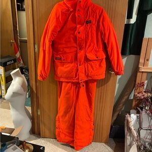 Kids Bright Orange Hunting Set